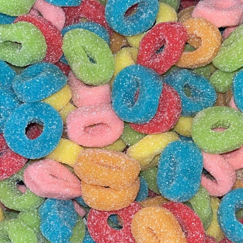 Sour Hoops Fizzy Pick & Mix Sweets Kingsway 100g